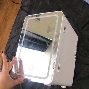 fridge for makeup products, serums, or even sodas